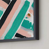 "Togetherness" - Art Print in Summer Rose by Christina Flowers - Frame Close-up