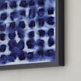 "indigo blot test" - Art Print in indigo blue by Kelly Witmer - Frame Close-up