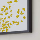 "Forsythia" - Art Print in Mustard by Vanessa Wyler - Frame Close-up