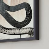 "Simple Inked Series Four" - Art Print in Black and White by Angela Simeone - Frame Close-up