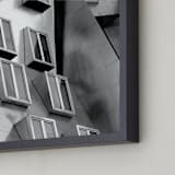 "Windows" - Art Print in Silver Exterior by Sadye Sagov - Frame Close-up