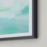 "Hideaway Beach" - Art Print in Cornflower by Artsy Canvas Girl Designs - Frame Close-up