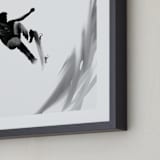 "Skate 2" - Art Print in Charcoal by Amy Hall - Frame Close-up