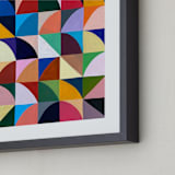 "Candy Jar" - Art Print in Mediterrean Blue by Poppy Dodge - Frame Close-up