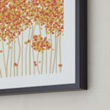 "Nature's Confetti" - Art Print in Persimmon by Inkblot Paper - Frame Close-up