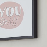"you and me" - Art Print in Petal by Paper Rose - Frame Close-up