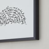 "You are my Rising Sunshine" - Art Print in Black by Dean Street - Frame Close-up