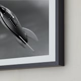 "Retro Rocket Ship" - Art Print in Retro Silver by Laura Hamm - Frame Close-up