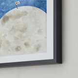 "Moon And Back" - Art Print in Midnight by Lindsay Megahed - Frame Close-up