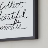 "collect beautiful moments" - Art Print in white by Vivian Yiwing - Frame Close-up