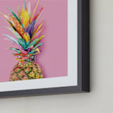 "Pineapple Crown" - Art Print in Vibe by EttaVee - Frame Close-up