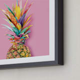"Pineapple Crown" - Art Print in Vibe by EttaVee - Frame Close-up