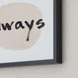 "Love Always" - Art Print in blush by Qing Ji - Frame Close-up