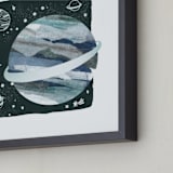 "Space Doodle" - Art Print in Galaxy by Megan Cash - Frame Close-up