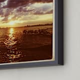 "Sunset Over Lake Ontario" - Art Print in sunset by Margaret Hine - Frame Close-up