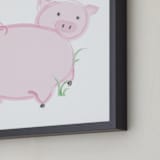 "Piggyback" - Art Print in Hog by kitbee - Frame Close-up