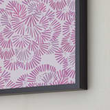 "Floral Way" - Art Print in Lavender by Christine Llewellyn - Frame Close-up