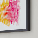 "Out of Range " - Art Print in warm by Stacy Kron - Frame Close-up