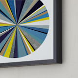 "Voyage" - Art Print in Cobalt Blue by Christina Flowers - Frame Close-up