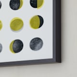 "Phases" - Art Print in Gold by Susie Allen - Frame Close-up