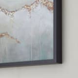 "Golden Winter" - Art Print in white and gold by Kat Roberts - Frame Close-up