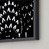 "an ICON (b&w)" - Art Print in black as night by Gail Schechter - Frame Close-up