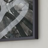 "White and Black Vapor Two  Series 1" - Art Print in White and Black by Angela Simeone - Frame Close-up
