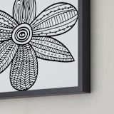 "stripes & pattern" - Art Print in black by Ramoncita - Frame Close-up