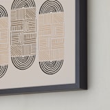 "Cartouche" - Art Print in Sand by ThirtyOne Illustrations - Frame Close-up