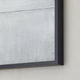 "Wintery Landscape" - Art Print in Winter White by Leanne Friedberg - Frame Close-up