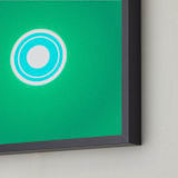 "Sun in the dust. Variations 26" - Art Print in Flat Green by Arash Fattahi Acosta - Frame Close-up