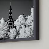 "Infra Park" - Art Print in Black by Jeff Preuss - Frame Close-up