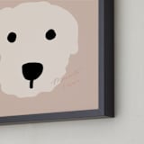 "live in the moment series 2" - Art Print in almond milk by Jeje - Frame Close-up