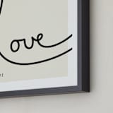 "Sweet Sophistication" - Personalized Art Print in Linen by Erin Pescetto - Frame Close-up
