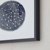"Constellation" - Art Print in Midnight by Annie Clark - Frame Close-up