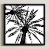 "Pattern In The Sky" - Art Print in Black and White by Leslie Le Coq - Framed