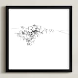 "The Sassi" - Art Print in Sassi Black by Amy Toneys - Framed