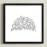 "You are my Rising Sunshine" - Art Print in Black by Dean Street - Framed