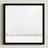 "the TREES" - Art Print in cloudy white by Gail Schechter - Framed