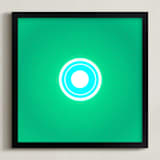 "Sun in the dust. Variations 26" - Art Print in Flat Green by Arash Fattahi Acosta - Framed