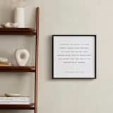 "Your Vows: Square Orientation Custom Print " - Custom Print in Deep Gray by Minted - In a Room