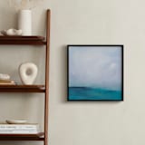 "Distant Island Pier" - Art Print in Soft Water by Julia Contacessi - In a Room