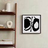 "Exhale" - Art Print in black by Lisa McLean - In a Room