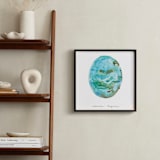 "December - Turquoise" - Art Print in Turquoise by Naomi Ernest - In a Room