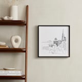 "San Francisco" - Art Print in Jet black by Neeta Sawhney - In a Room