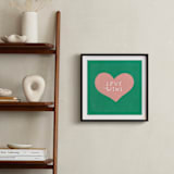 "Love Wins" - Art Print in Emerald Green by Little Miss Missy - In a Room