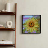 "Sunflower" - Art Print in sunflower yellow by Gail Schechter - In a Room