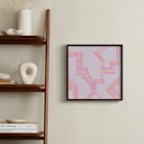 "Pathway" - Art Print in Pink by Christine Llewellyn - In a Room