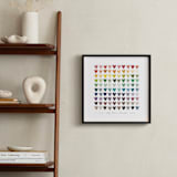 "Paper Hearts" - Personalized Art Print in Rainbow by InkDot - In a Room
