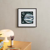 "Space Doodle" - Art Print in Galaxy by Megan Cash - In a Room
